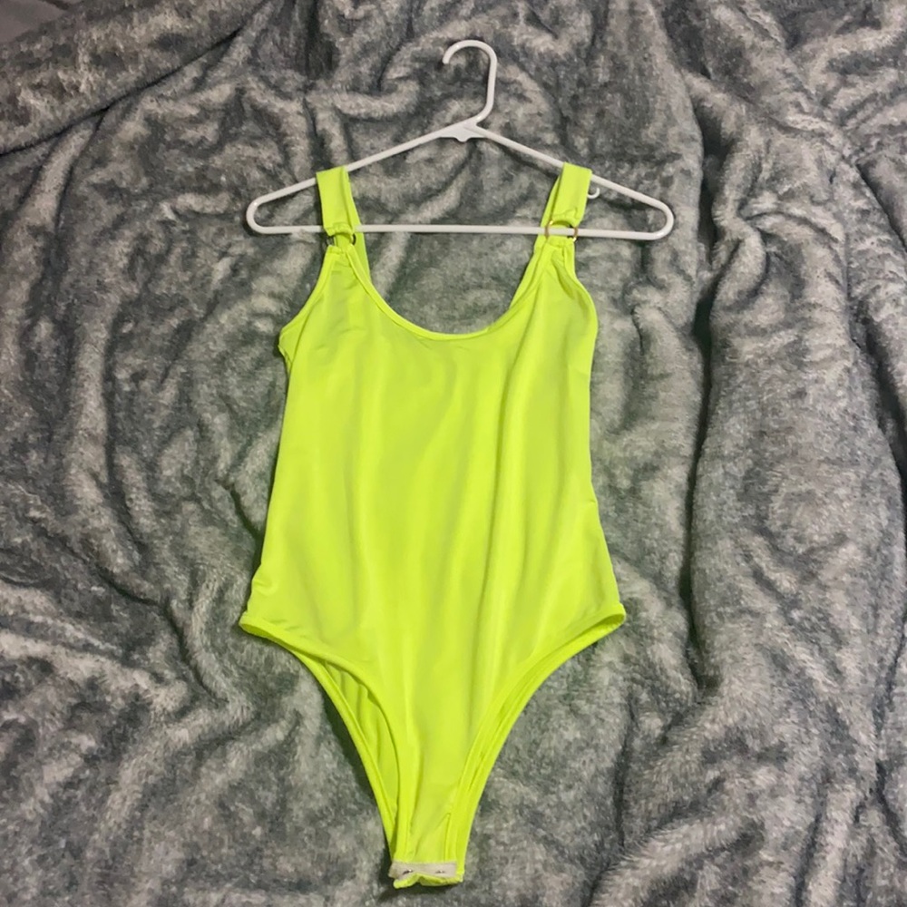 Lime green never before wine leotard | Adult Medium 💚